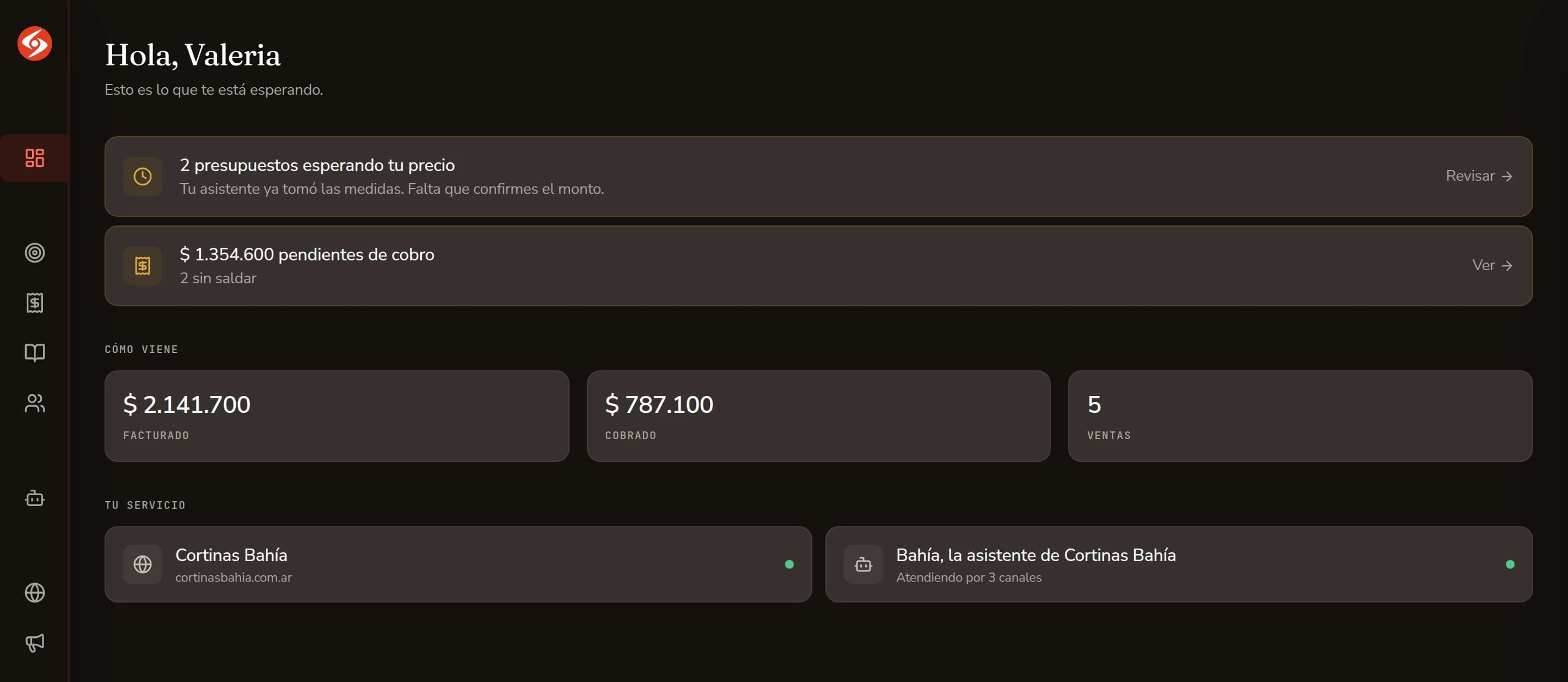Todo el negocio en una pantalla
